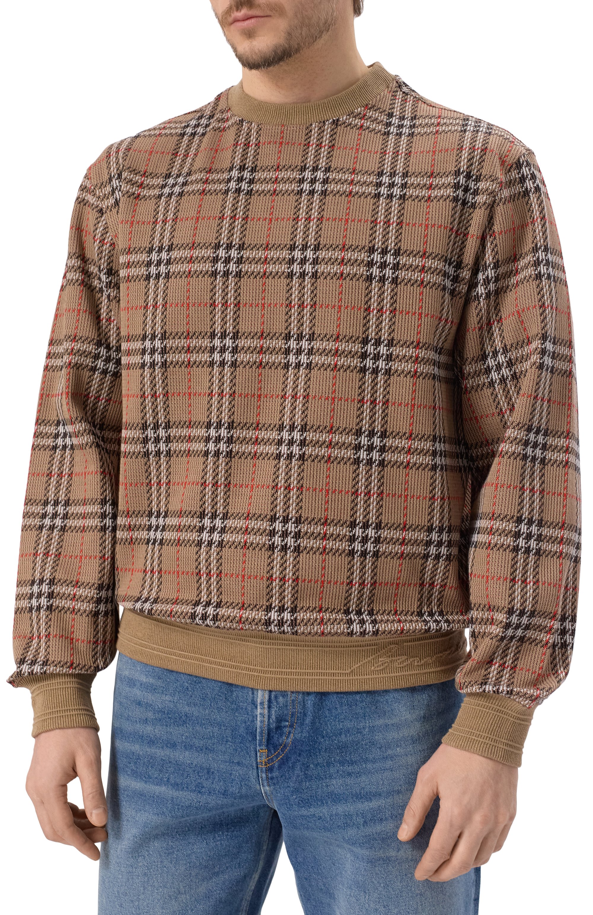 Хлопковый джемпер BURBERRY, арт. 8102882, фото 3