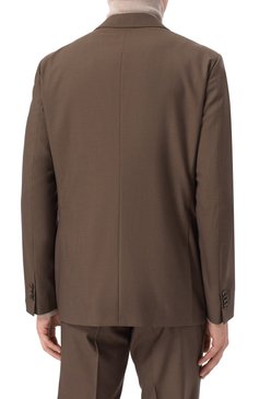 Мужской шерстяной костюм CORNELIANI коричневого цвета, арт. 256005-2518414_SET | Фото 5 (Рукава: Длинные; Материал сплава: Проставлено; Драгоценные камни: Проставлено; Материал внешний: Шерсть; Костюмы М: Однобортный; Стили: Классический)