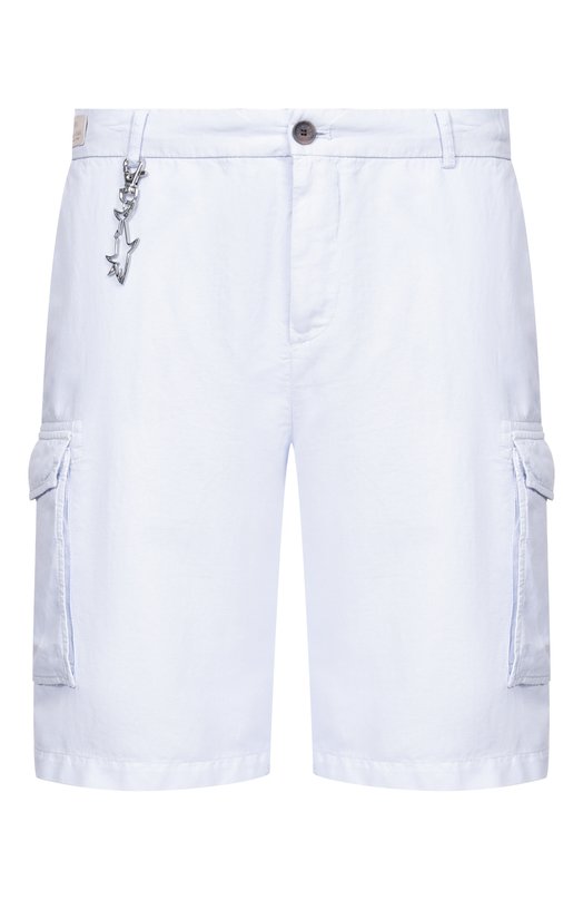 Шорты из хлопка и льна Paul&Shark 26414035 Голубой 26414035