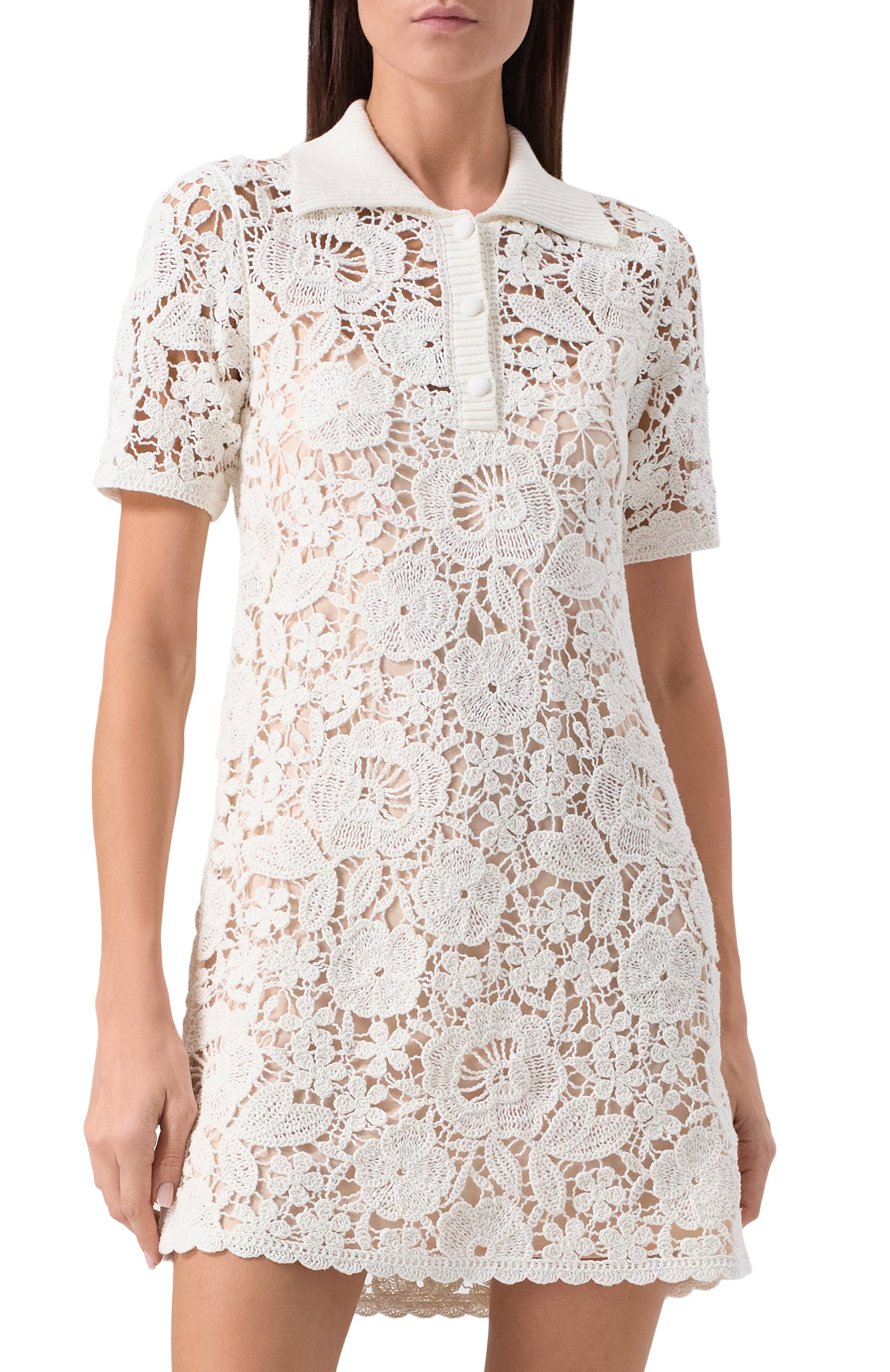 Хлопковое платье P.A.R.O.S.H. белого цвета по цене 68150 руб., арт. D550877, фото 3 Хлопковое платье P.A.R.O.S.H., арт. D550877, фото 3