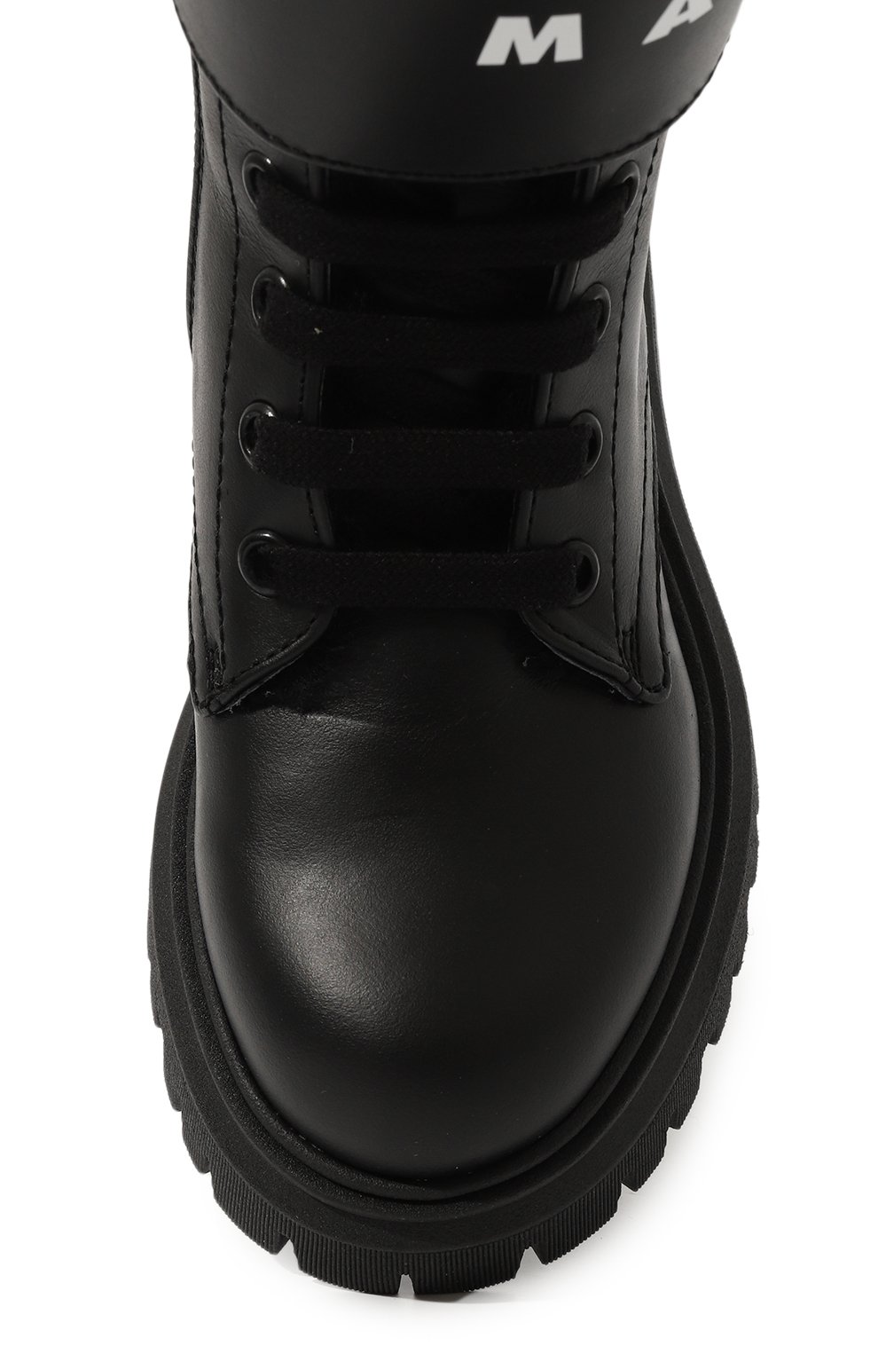 Кожаные ботинки MARNI черного цвета по цене 32550 руб., арт. 75368/28-35, фото 4 Кожаные ботинки MARNI, арт. 75368/28-35, фото 4