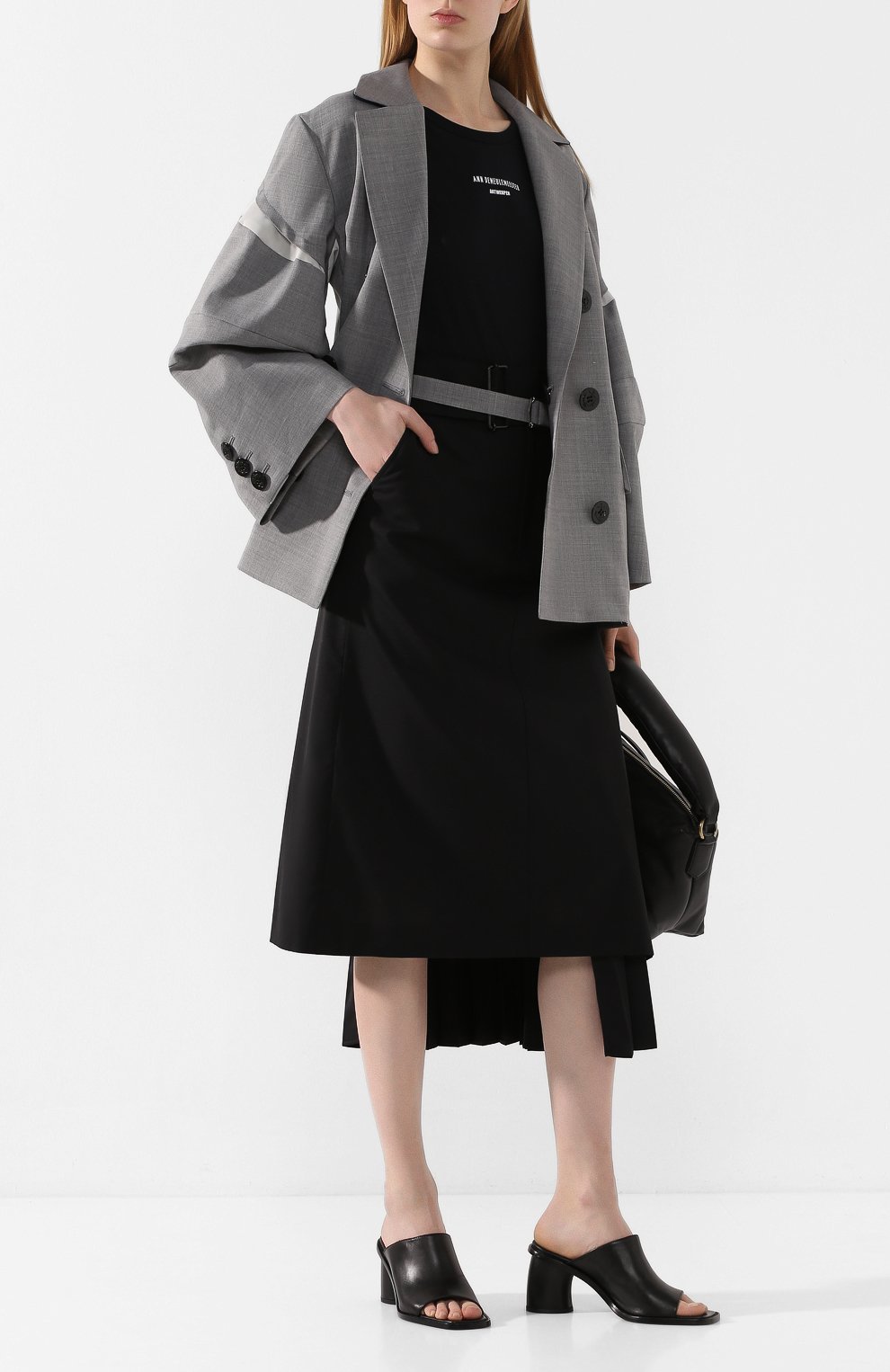 Хлопковая футболка ANN DEMEULEMEESTER, арт. 2001-3979-W-232-096, фото 2
