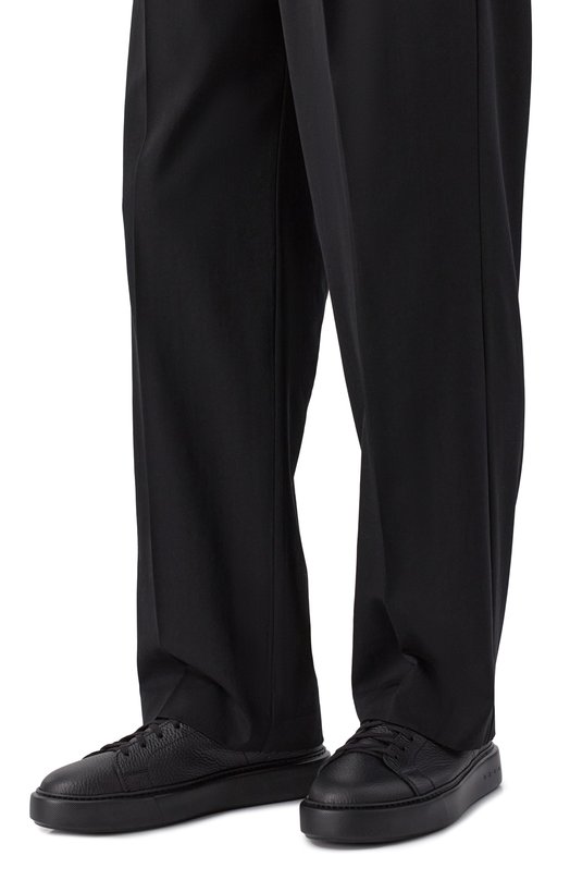 Кожаные кеды Chronos H`D`S`N Baracco CHR0N0S.10*/GRANELL0+B0ZEMAN NER0 Чёрный  CHR0N0S.10*/GRANELL0+B0ZEMAN NER0 Фото 3