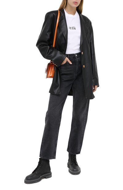 Хлопковая футболка DSQUARED2 белого цвета по цене 17900 руб., арт. S80GC0009/S23009, фото 2 Хлопковая футболка DSQUARED2, арт. S80GC0009/S23009, фото 2