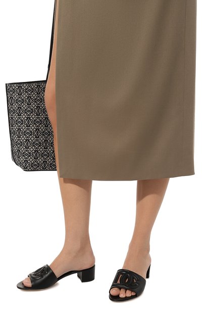 Кожаные мюли bianca DOLCE & GABBANA, арт. CR1139/AY329, фото 3