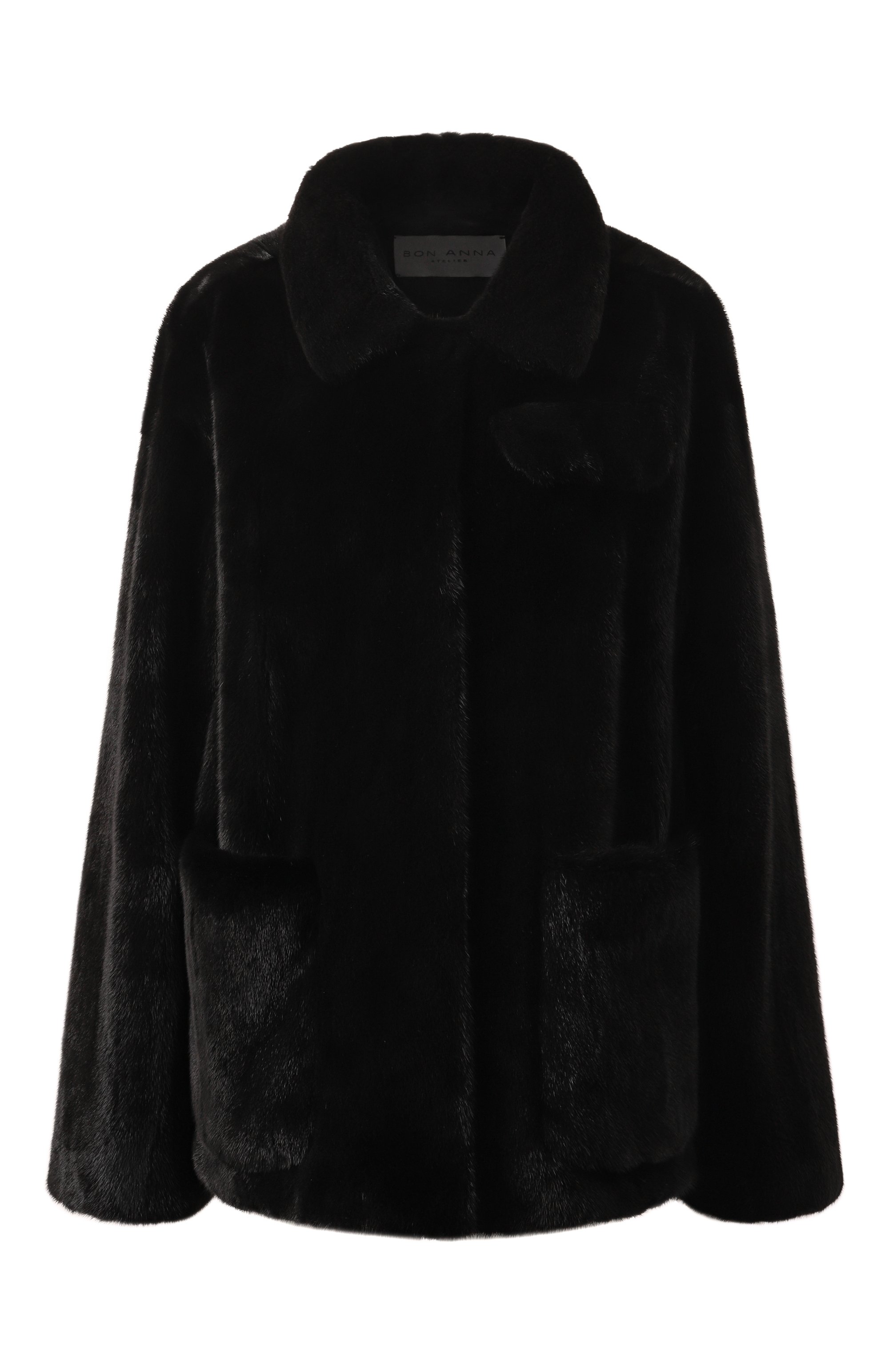 Шуба из норки BONANNA черного цвета по цене 1050000 руб., арт. МШН002Ч, фото 1 Шуба из норки BONANNA, арт. МШН002Ч, фото 1