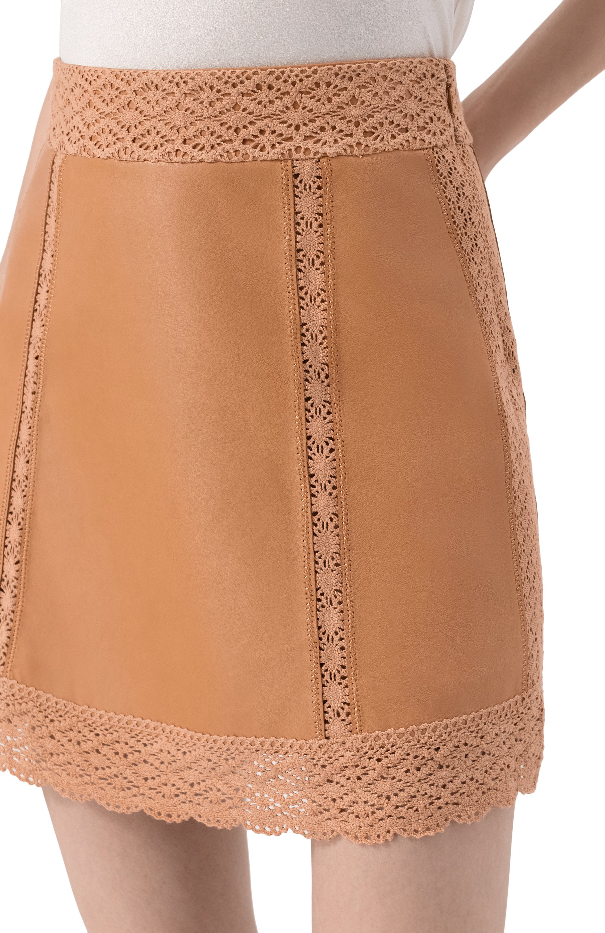 Кожаная юбка MVST, арт. M26.2PW.L901/NAPPA PL0NGE, фото 5