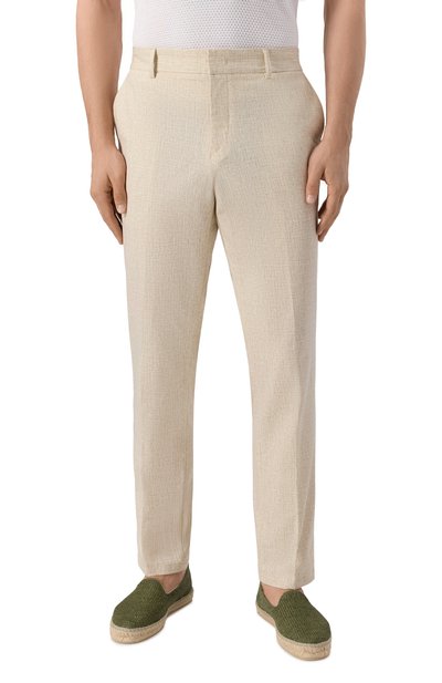 Брюки BOSS светло-бежевого цвета по цене 26950 руб., арт. 50539484, фото 3 Брюки BOSS, арт. 50539484, фото 3