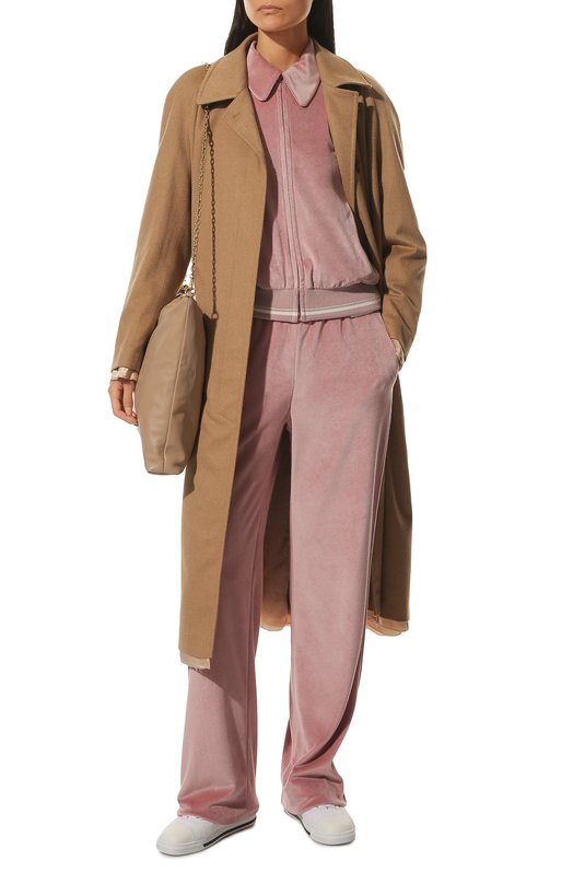 Бомбер из вискозы Miu Miu MJL791-1ZVA-F0E18 Розовый  MJL791-1ZVA-F0E18 Фото 2