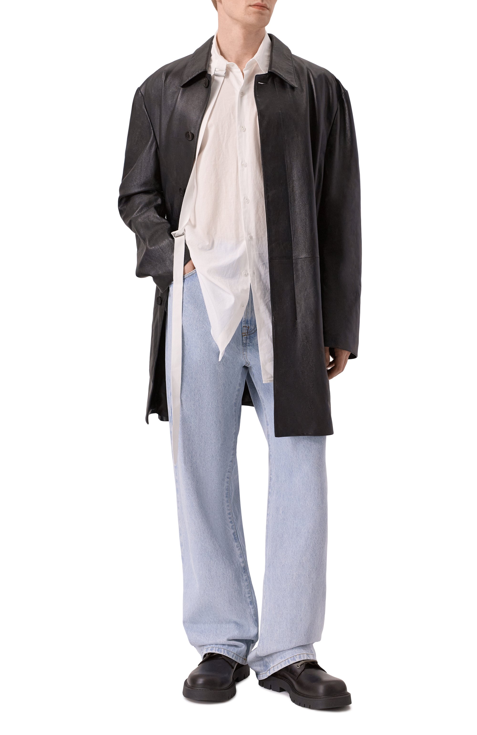 Кожаное пальто BALENCIAGA, арт. 849986/TNS13, фото 2