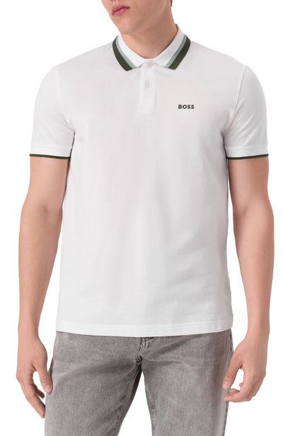 Хлопковое поло BOSS GREEN, арт. 50538101, фото 3