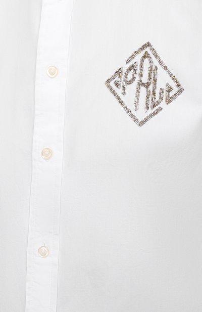 Хлопковая рубашка POLO RALPH LAUREN белого цвета по цене 14750 руб., арт. 211780688, фото 5 Хлопковая рубашка POLO RALPH LAUREN, арт. 211780688, фото 5