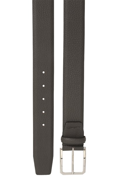 Кожаный ремень SANTONI темно-серого цвета по цене 37250 руб., арт. CM40VS003C07ETR3G60, фото 3 Кожаный ремень SANTONI, арт. CM40VS003C07ETR3G60, фото 3