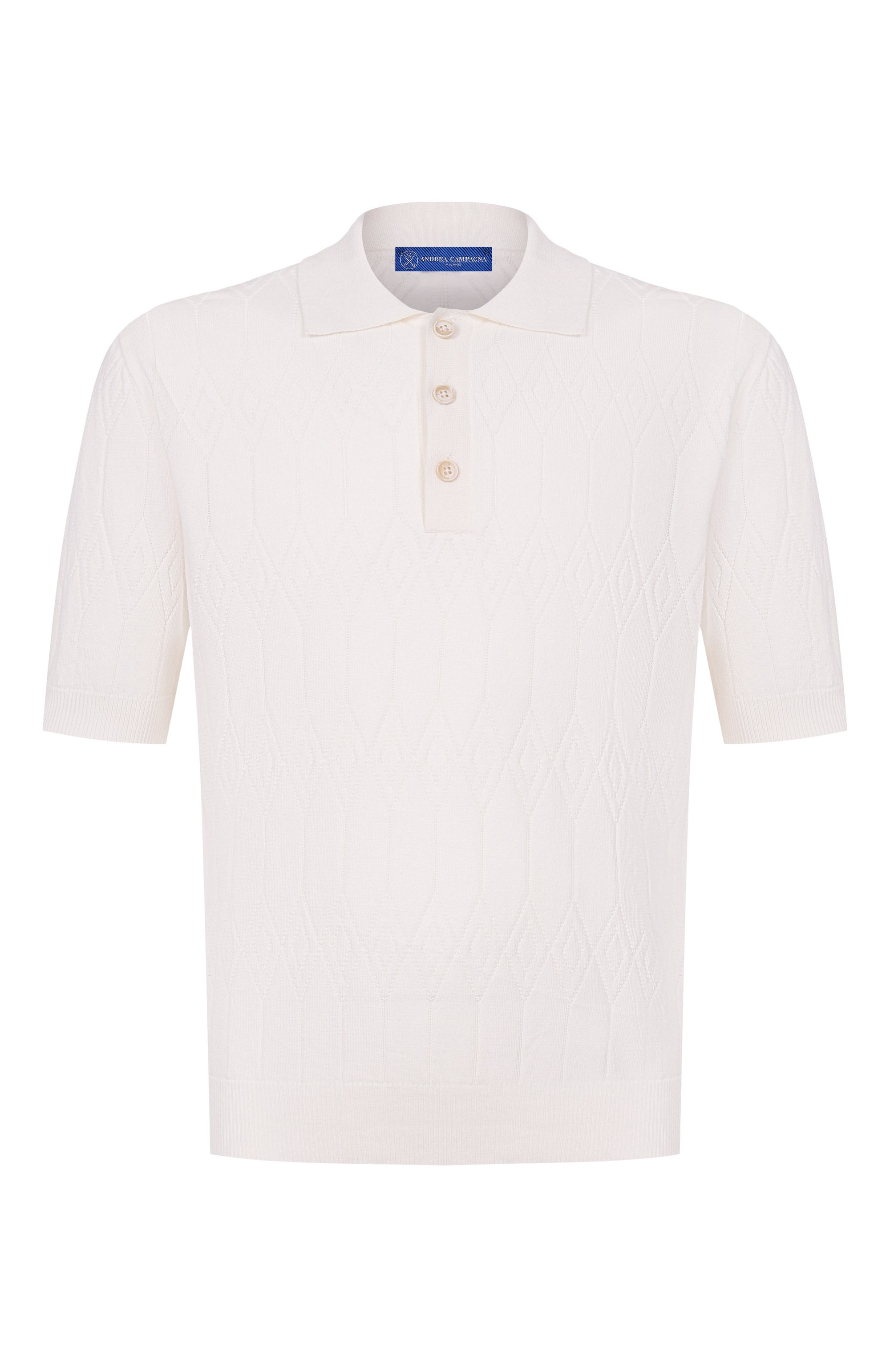 Хлопковое поло ANDREA CAMPAGNA, арт. M5426-9030, фото 1