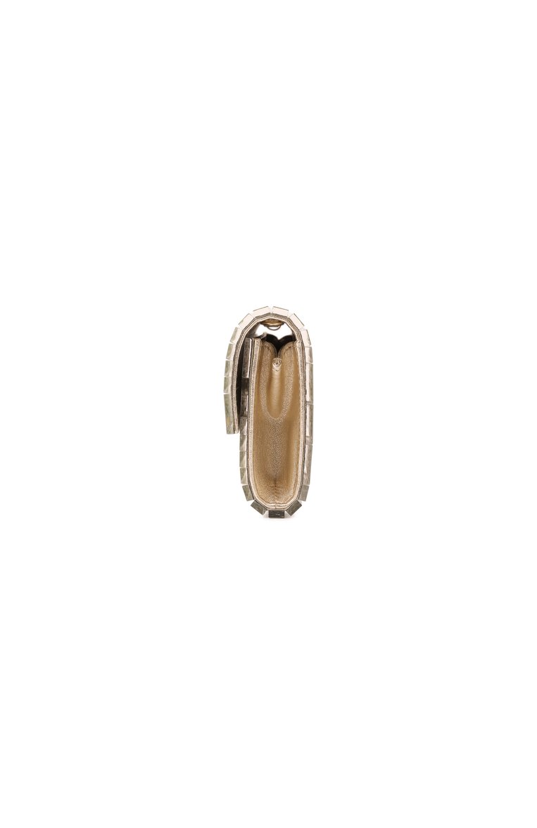 Женский клатч sweetie JIMMY CHOO серебряного цвета, арт. SWEETIE | Фото 4 (Размер: small; Женское Кросс-КТ: Клатч-клатчи, Вечерняя сумка; Материал: Пластик)