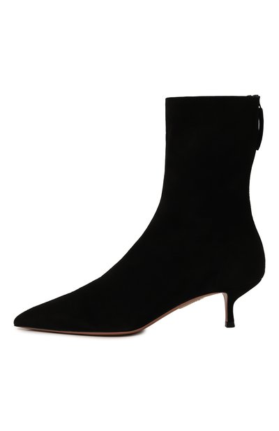 Замшевые ботильоны montmartre 50 AQUAZZURA, арт. MNRMIDB0/SUE, фото 4