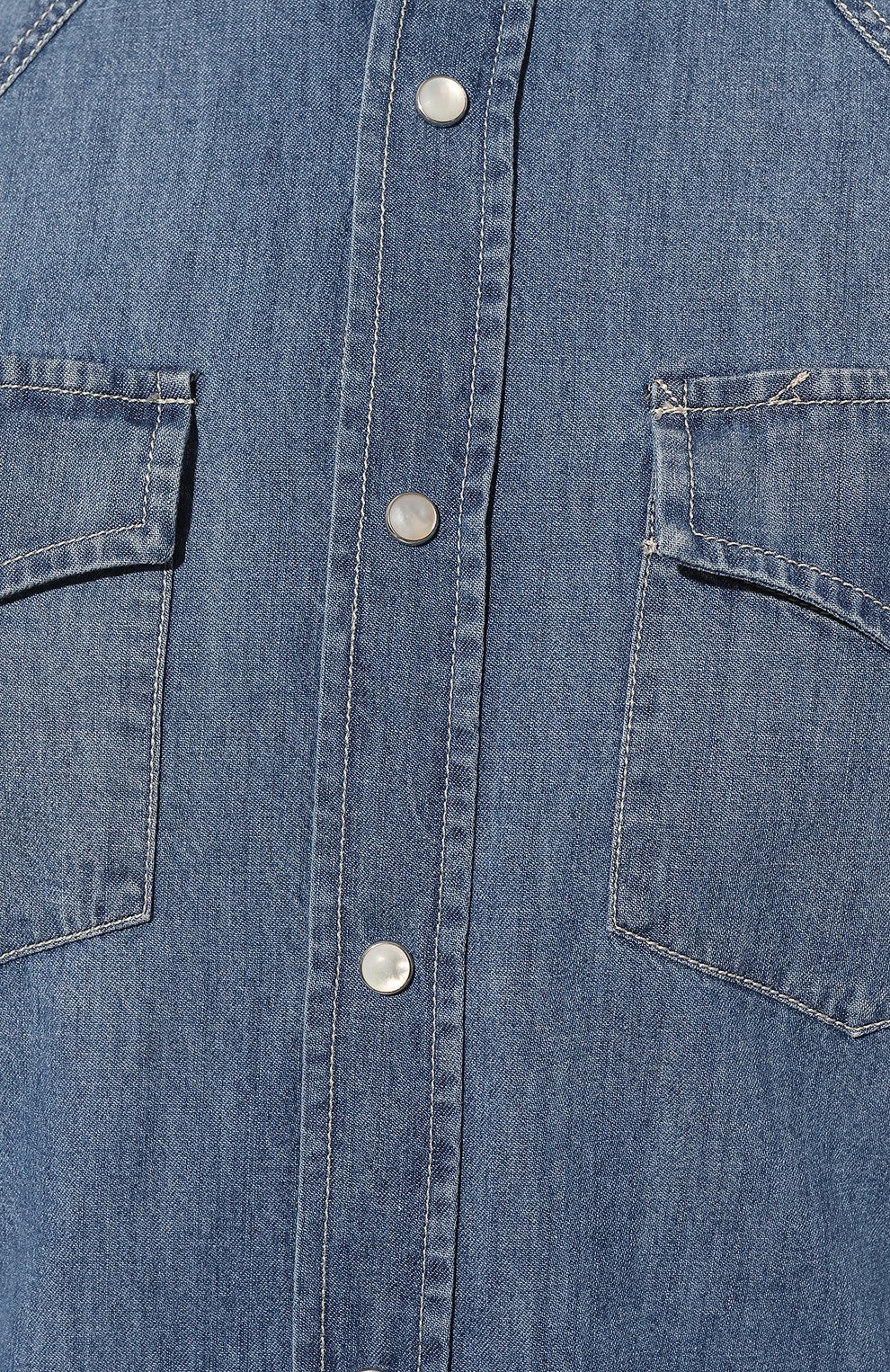 Джинсовая рубашка BRUNELLO CUCINELLI, арт. MH1924008, фото 5