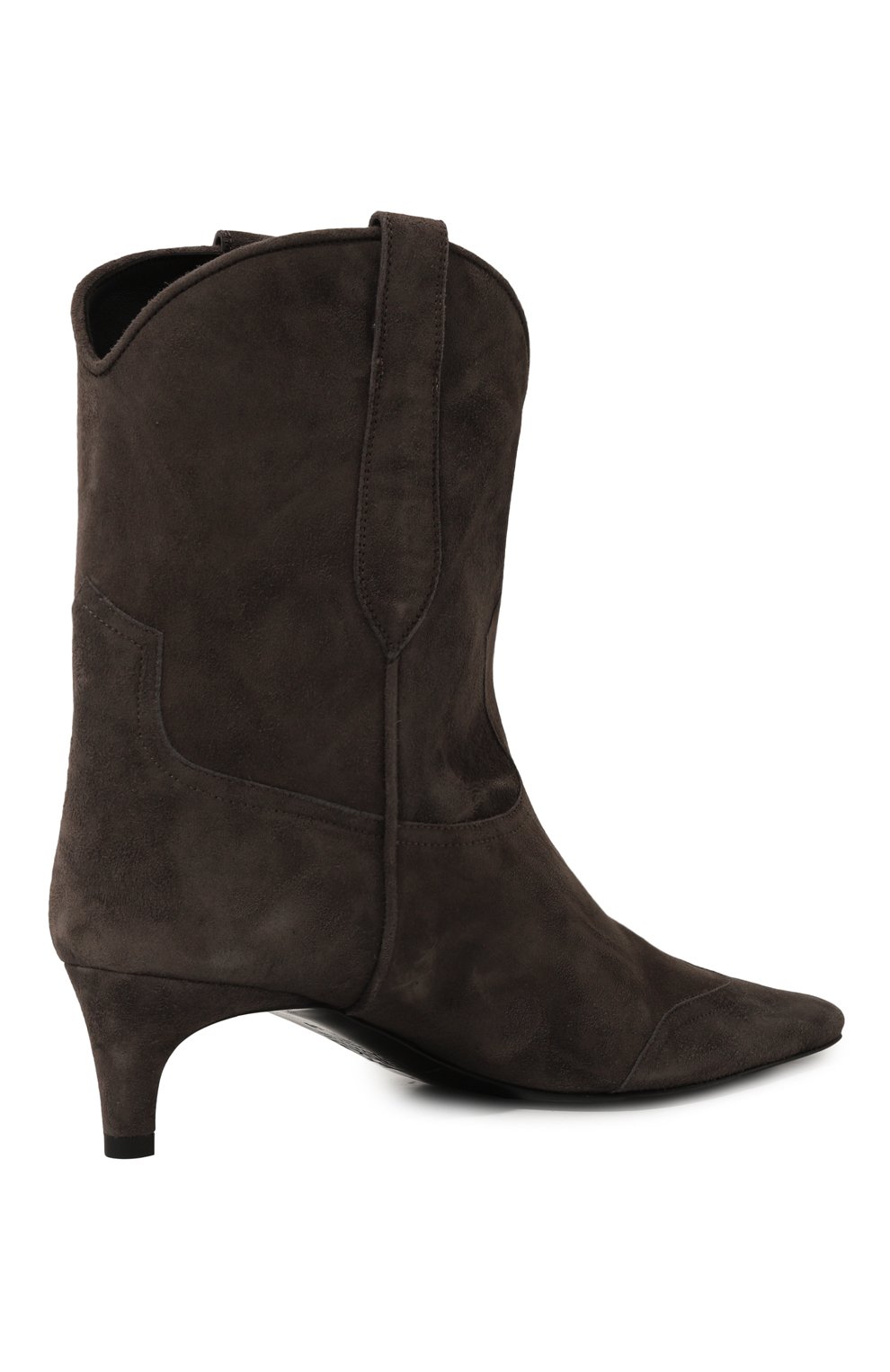 Замшевые казаки dana ERIKA CAVALLINI темно-коричневого цвета по цене 69950 руб., арт. P4WY34, фото 5 Замшевые казаки dana ERIKA CAVALLINI, арт. P4WY34, фото 5