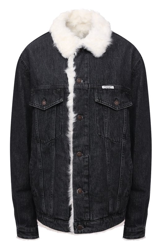 Джинсовая куртка с подкладкой из овчины Forte Dei Marmi Couture