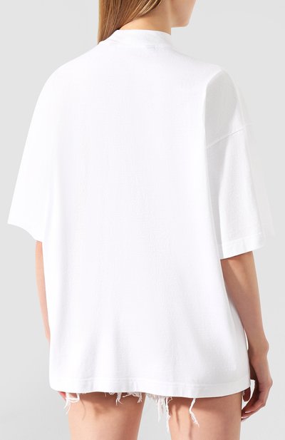 Хлопковая футболка PALM ANGELS, арт. PWAA017S20JER0070160, фото 4