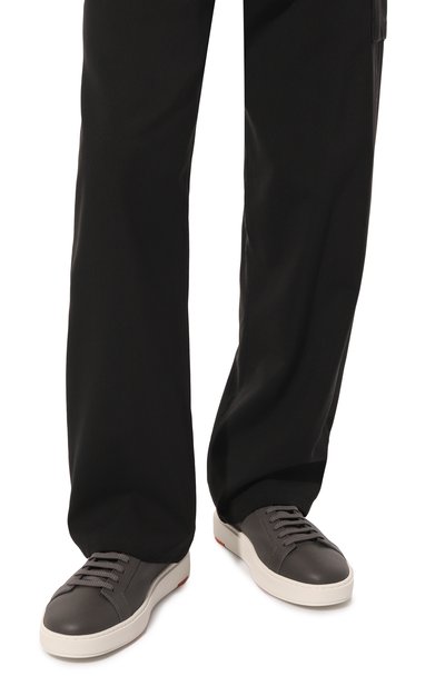 Кожаные кеды cleanic SANTONI, арт. MBCD21571BARCSB4N01, фото 3