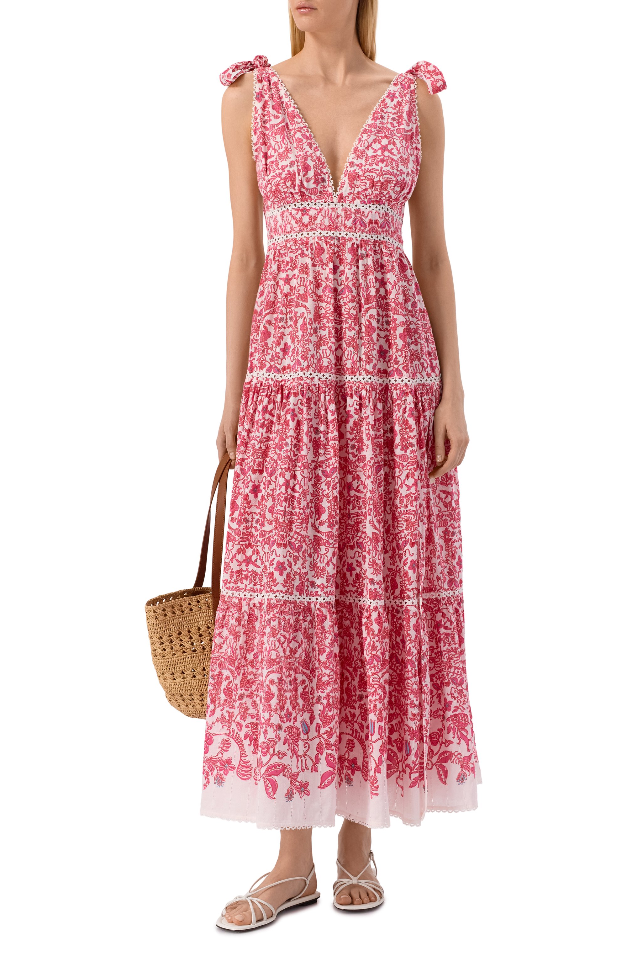 Хлопковое платье POUPETTE ST BARTH, арт. WPER26LC3TWI, фото 2