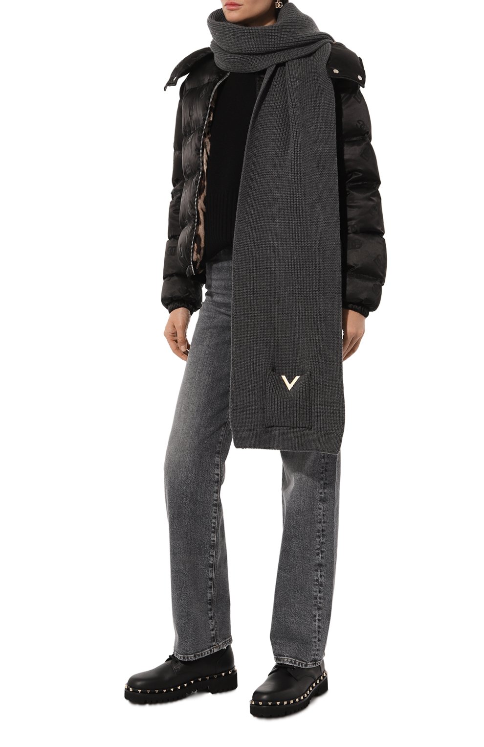 Кожаные ботинки rockstud VALENTINO, арт. 5W2S0HW8/AWE, фото 2