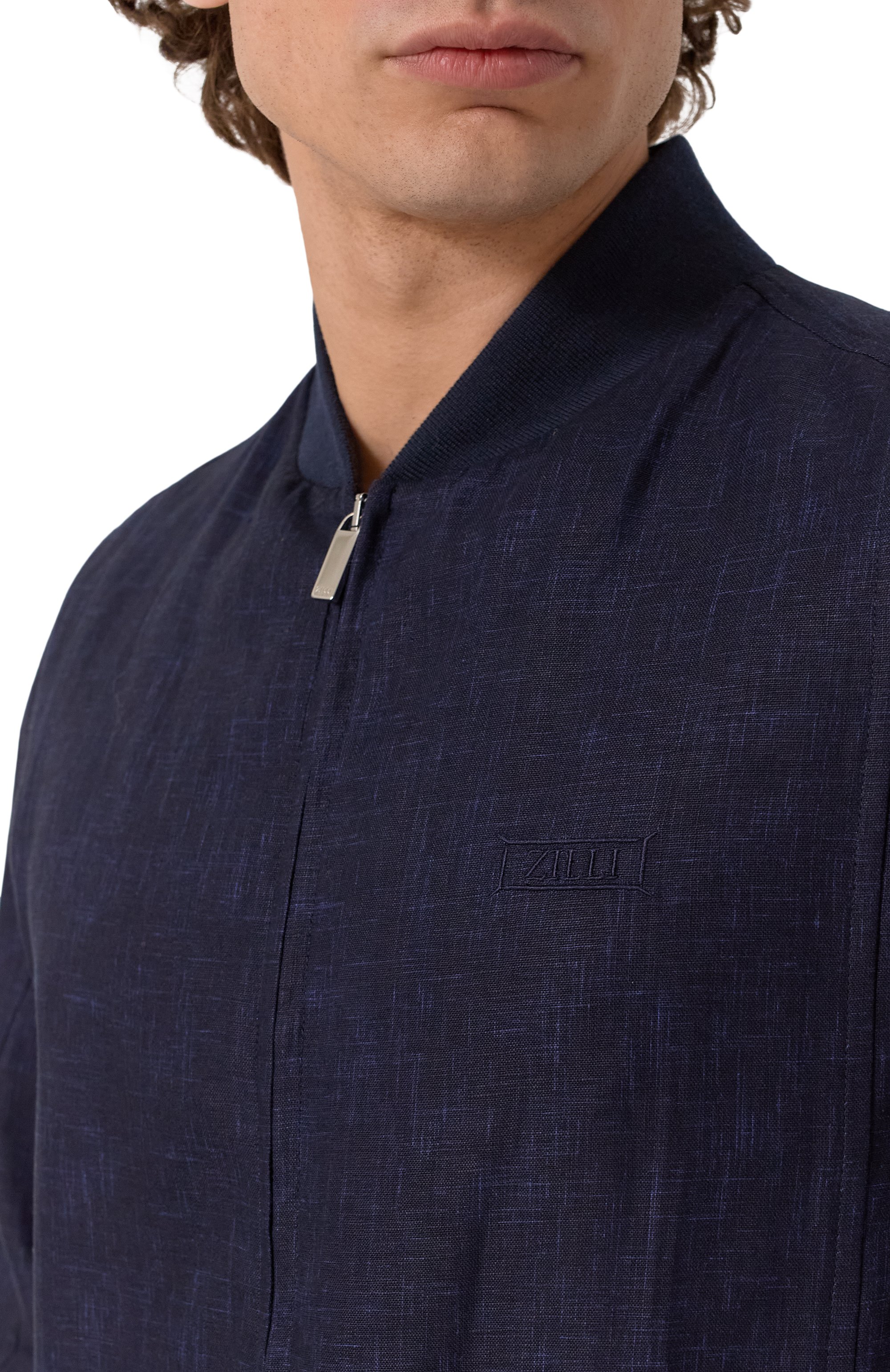 Льняной бомбер ZILLI, арт. B0M01BM0800VNI000_N01N, фото 5