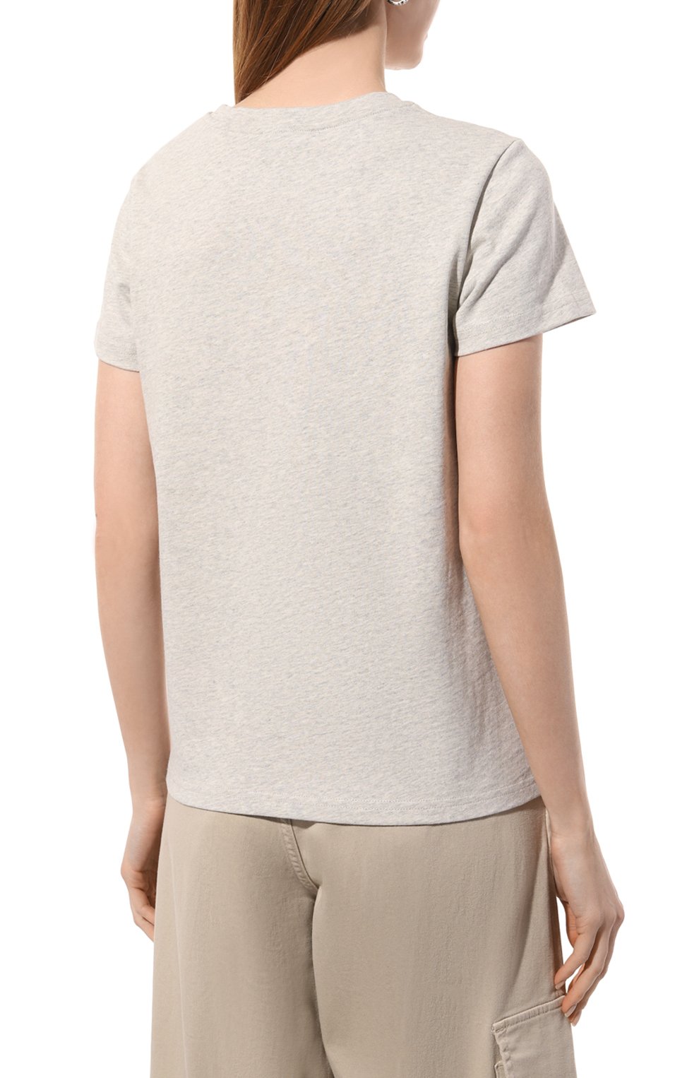 Хлопковая футболка A.P.C. серого цвета по цене 10500 руб., арт. C0EZC-F26842, фото 4 Хлопковая футболка A.P.C., арт. C0EZC-F26842, фото 4