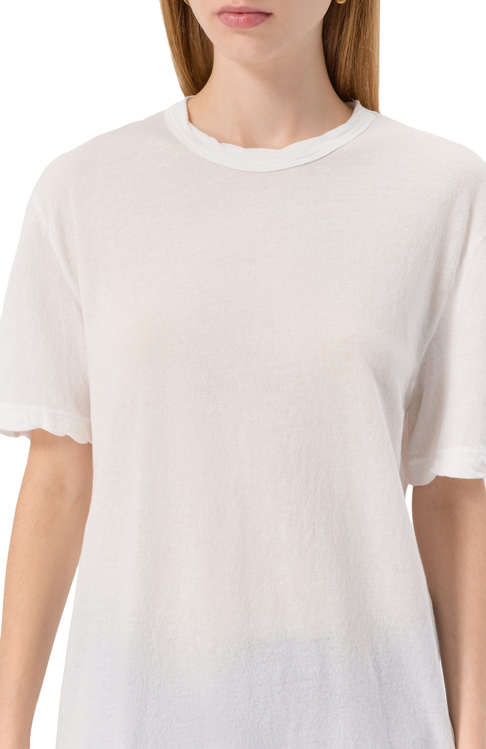 Хлопковая футболка JAMES PERSE белого цвета по цене 25250 руб., арт. WUC3842, фото 5 Хлопковая футболка JAMES PERSE, арт. WUC3842, фото 5