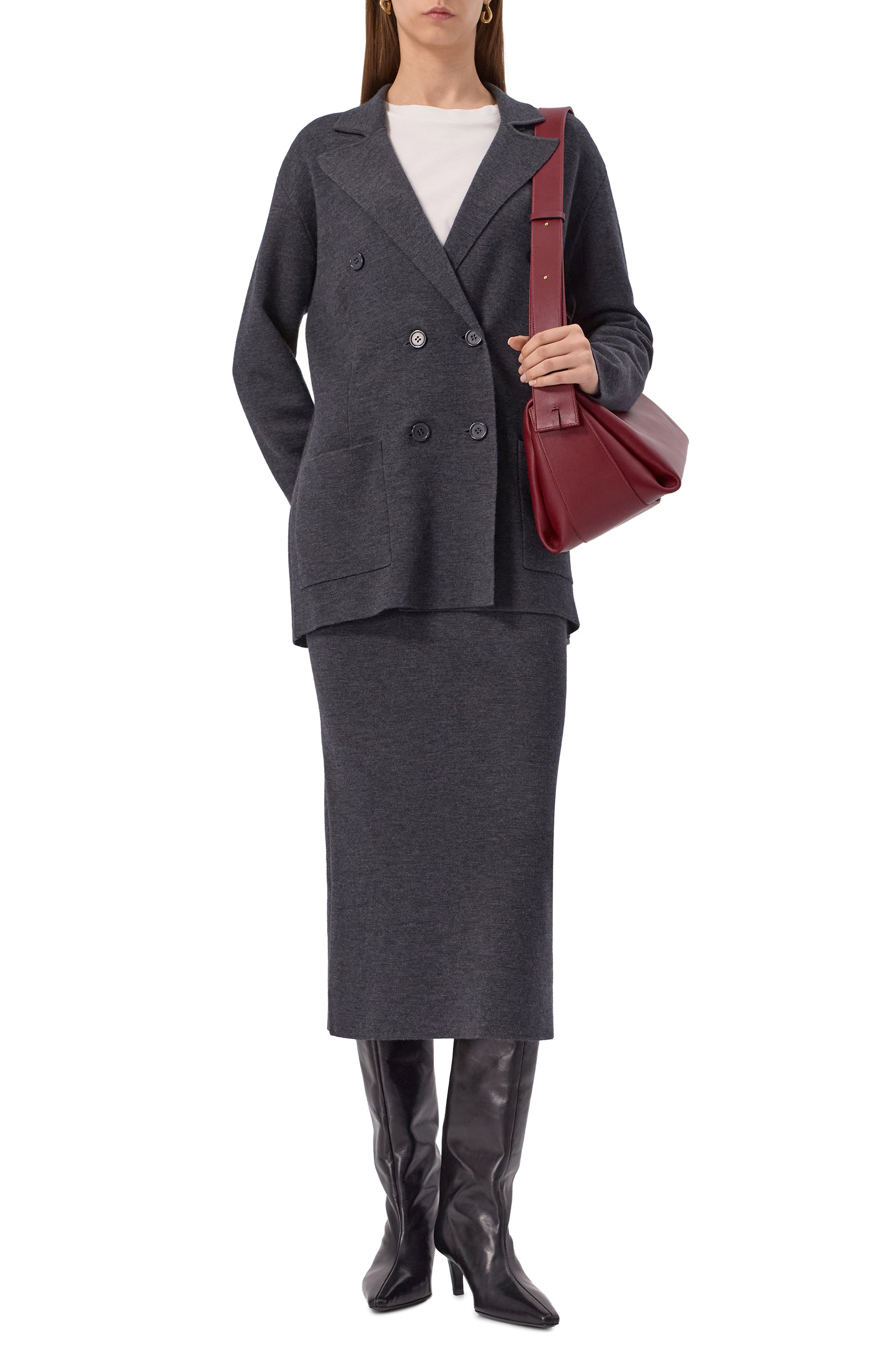 Юбка из шерсти и кашемира P.A.R.O.S.H., арт. L00K25-D560600, фото 2