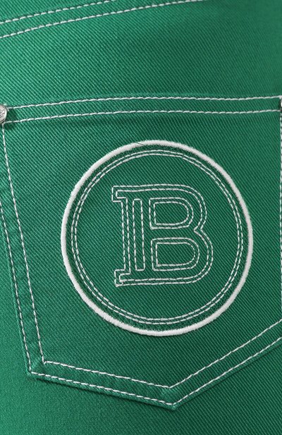 Джинсы BALMAIN зеленого цвета по цене 77950 руб., арт. TF05460/D022, фото 5 Джинсы BALMAIN, арт. TF05460/D022, фото 5