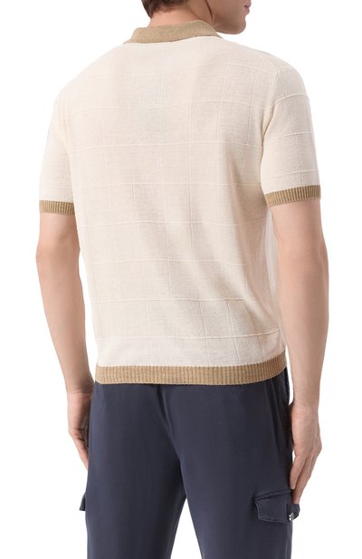 Поло изо льна и шелка CANALI, арт. C1084/MK02269, фото 4