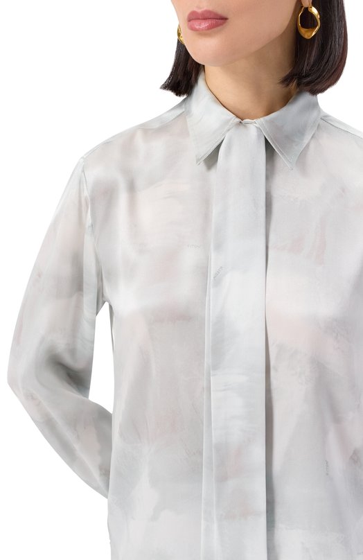 Атласная рубашка Kiton D48407K0926E02_3 Серый  D48407K0926E02_3 Фото 5