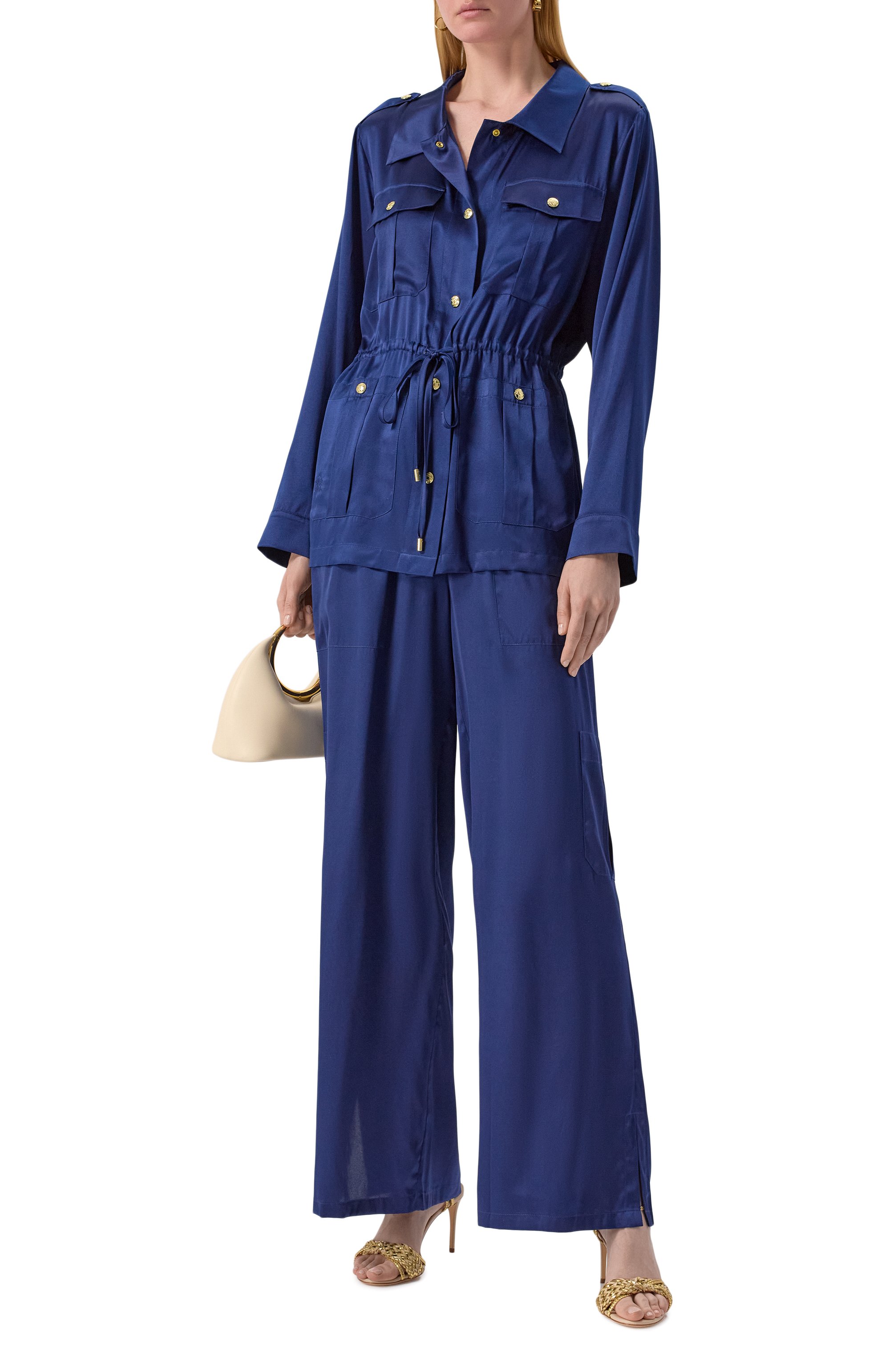 Атласные брюки MAX AND MOI, арт. E25BAZRA, фото 2