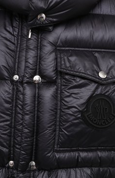 Мужская пуховик lamentin MONCLER черного цвета, арт. F2-091-1B583-00-539WF | Фото 5 (Кросс-КТ: Куртка, Пуховик; Мужское Кросс-КТ: пуховик-короткий, Пуховик-верхняя одежда, Верхняя одежда; Рукава: Длинные; Длина (верхняя одежда): До середины бедра, Короткие; Материал внешний: Синтетический материал; Стили: Гранж, Кэжуэл; Материал сплава: Проставлено; Материал подклада: Синтетический материал; Драгоценные камни: Проставлено; Материал утеплителя: Пух и перо)