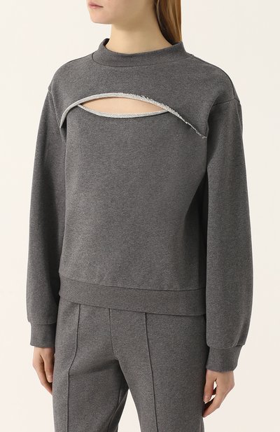 Хлопковый свитшот с круглым вырезом ALEXANDERWANG.T, арт. 4C481064B2, фото 3