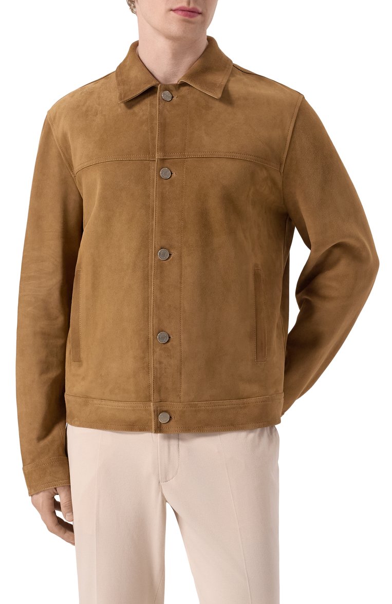 Замшевая куртка JACOB COHEN, арт. 25E P/JUM_H0079 00G D1358 RW, фото 1