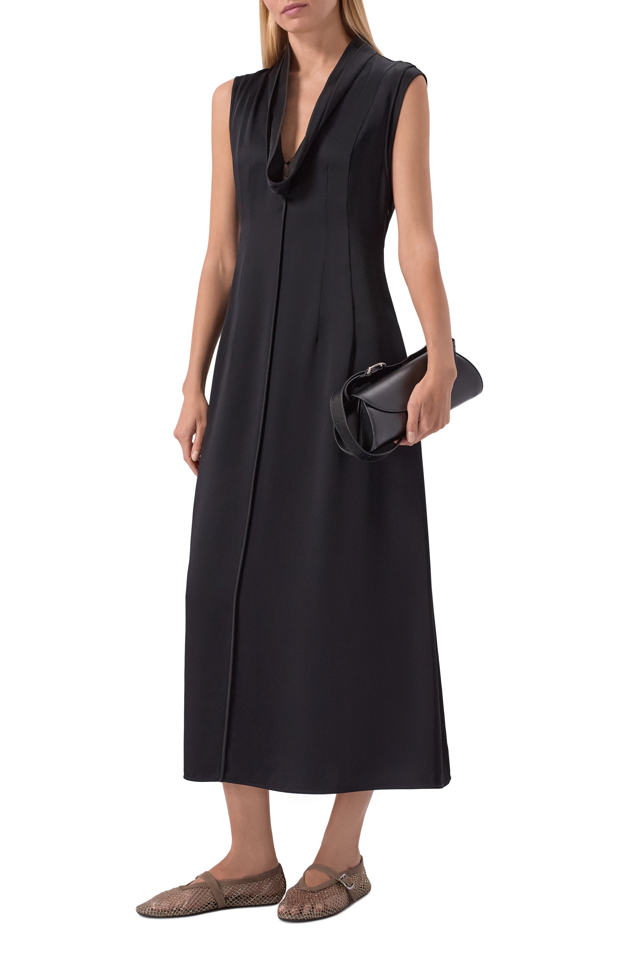 Текстильные балетки ALAIA, арт. AA3A029A023, фото 3