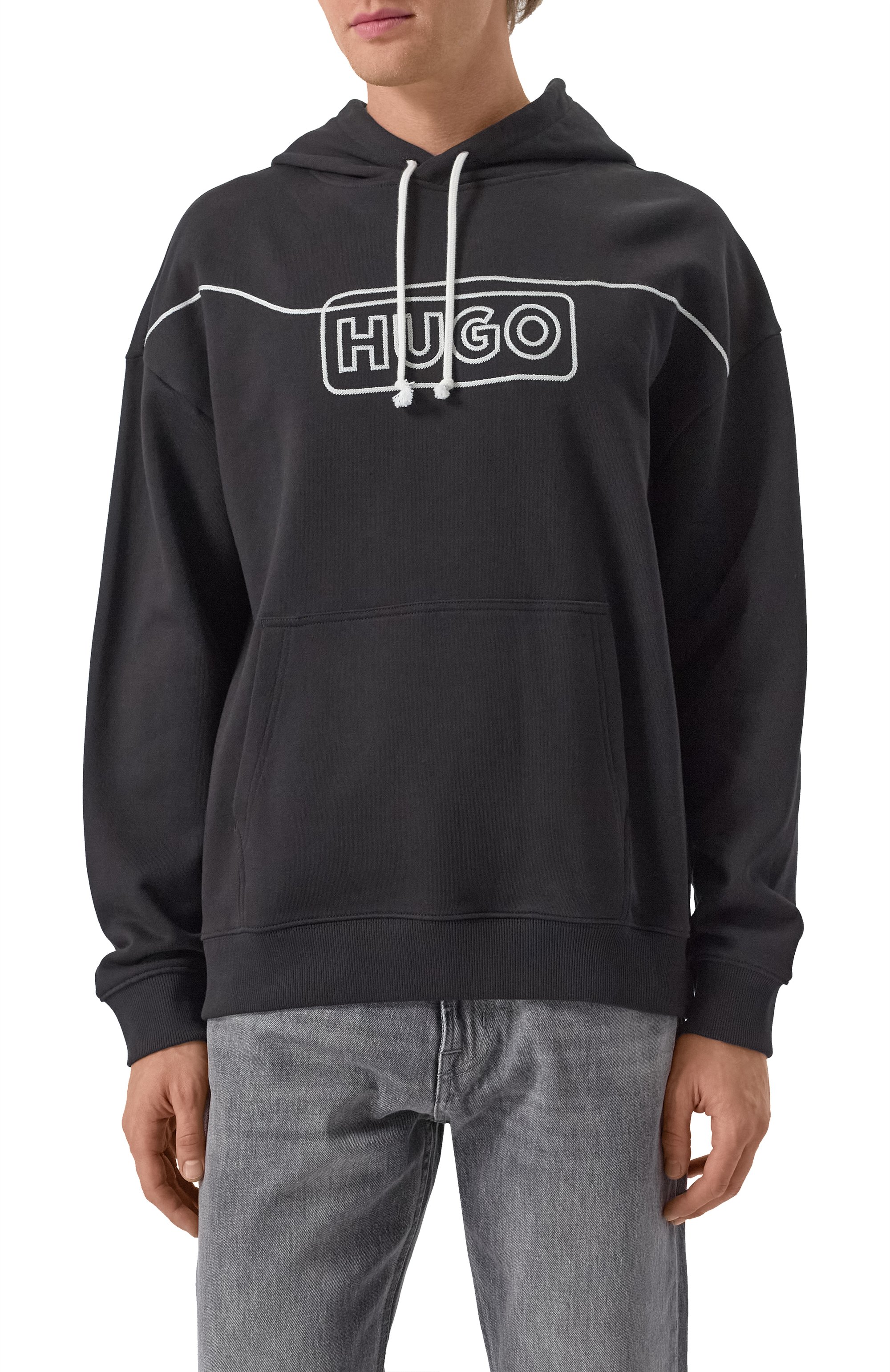 Хлопковое худи HUGO BLUE, арт. 50530342, фото 3