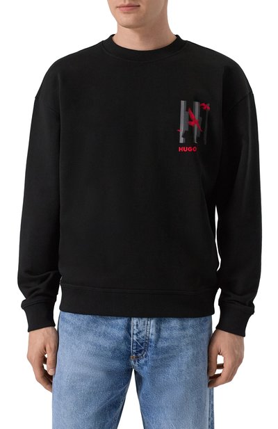 Хлопковый свитшот HUGO, арт. 50544533, фото 3