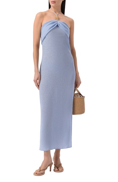Платье MAGDA BUTRYM голубого цвета по цене 199500 руб., арт. 217426, фото 2 Платье MAGDA BUTRYM, арт. 217426, фото 2