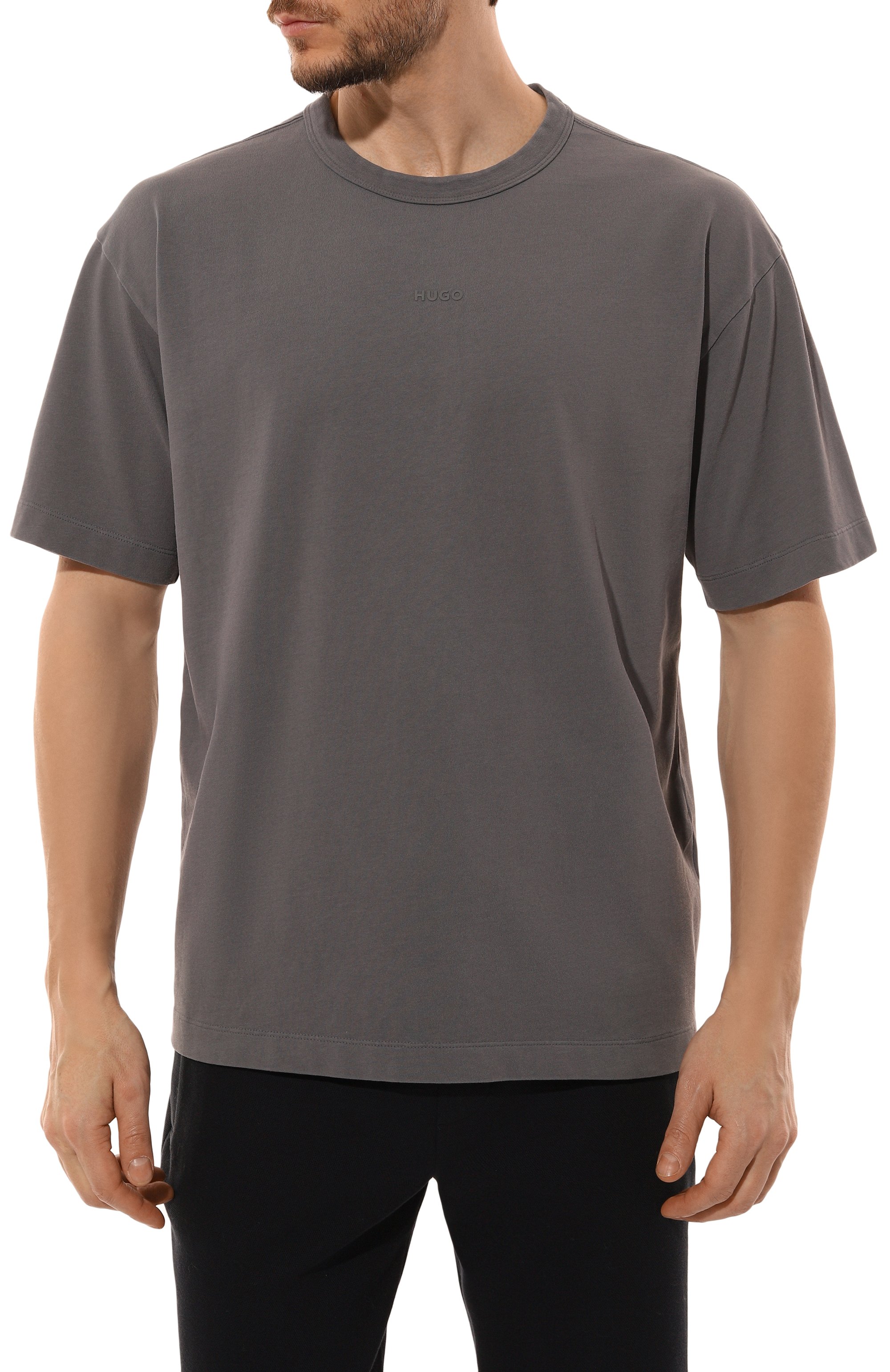 Хлопковая футболка HUGO, арт. 50531739, фото 3