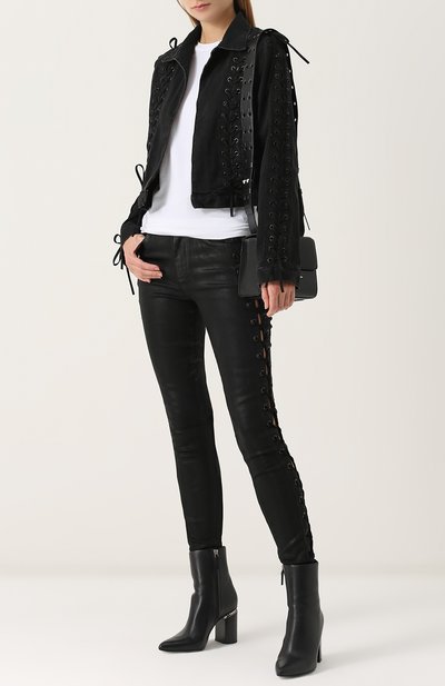 Джинсовая куртка со шнуровкой MADE GOLD, арт. MING/11000, фото 2