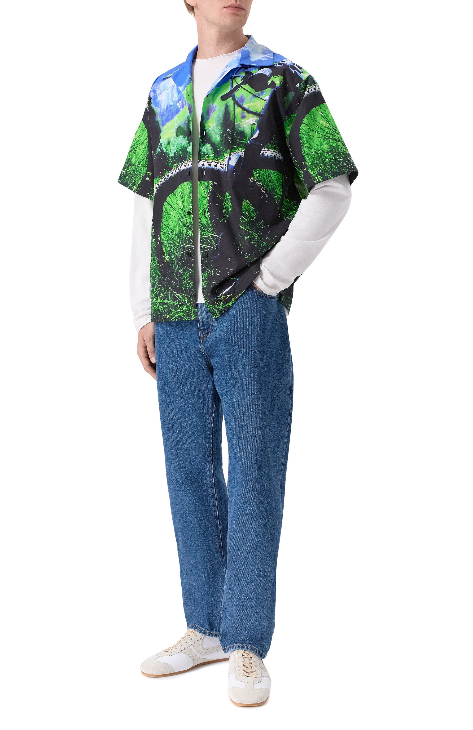 Хлопковая рубашка MSGM, арт. 4040ME11X/267058, фото 2