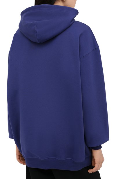 Хлопковое худи BALENCIAGA синего цвета по цене 93400 руб., арт. 578135/TIV55, фото 4 Хлопковое худи BALENCIAGA, арт. 578135/TIV55, фото 4