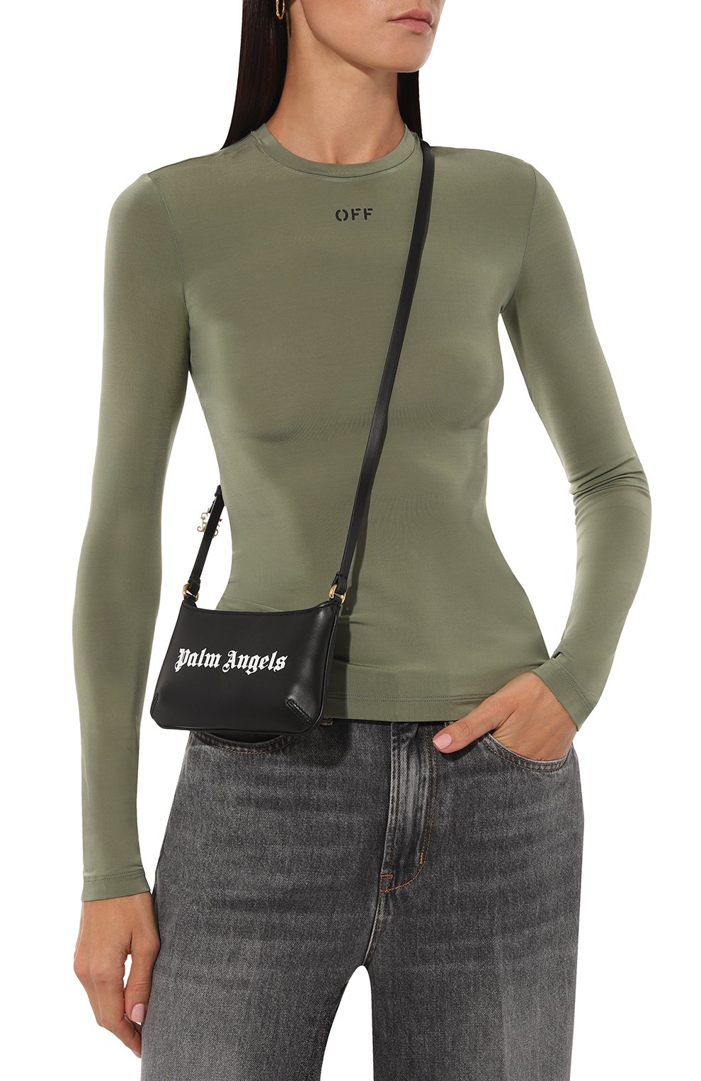 Сумка giorgina mini PALM ANGELS, арт. PWNX006F24LEA002, фото 2