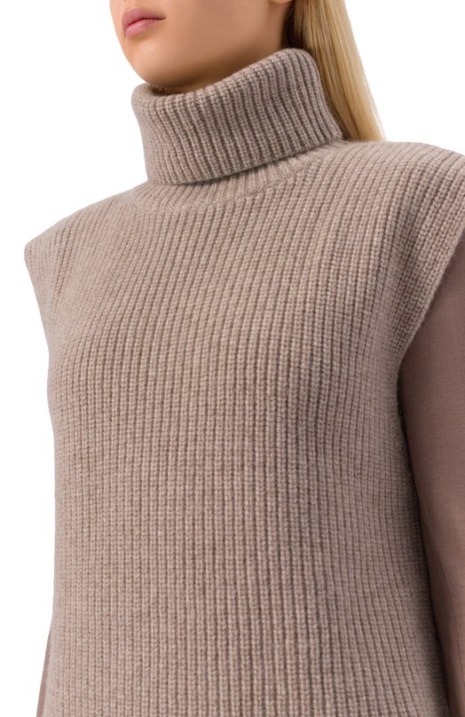 Кашемировый жилет arch4 KNVS20202 Бежевый  KNVS20202 Фото 5