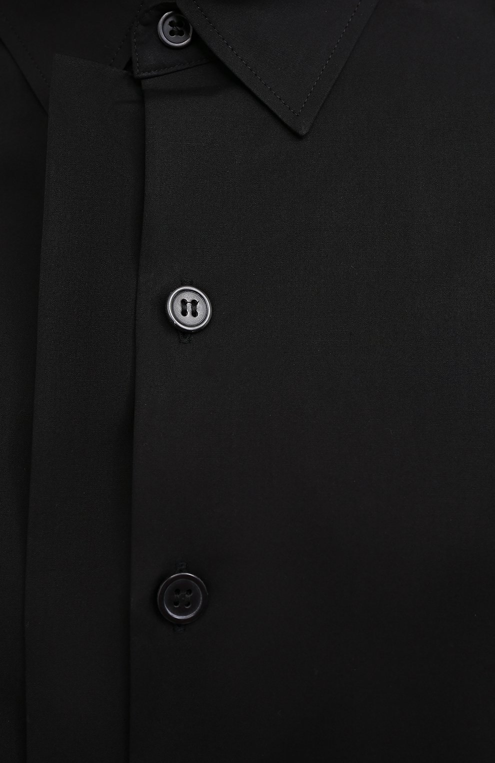 Хлопковая рубашка YOHJI YAMAMOTO черного цвета по цене 104500 руб., арт. NR-B04-001, фото 5 Хлопковая рубашка YOHJI YAMAMOTO, арт. NR-B04-001, фото 5