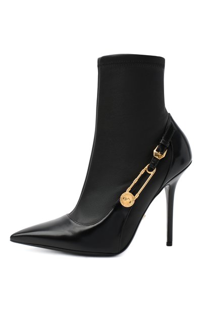 Кожаные ботильоны safety pin VERSACE, арт. DST415P/DNA28, фото 3